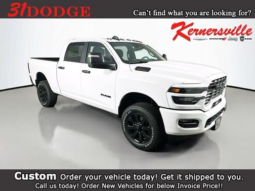 Bright White Clearcoat 2026 RAM 2500 Big Horn Crew Cab 4x4 6'4' Box