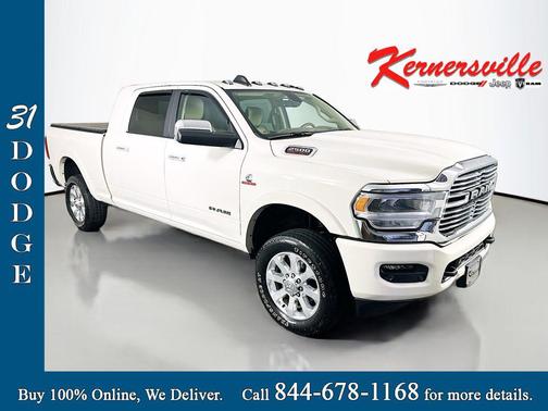 Pearl White 2022 RAM 2500 Laramie Mega Cab 4x4 6'4' Box