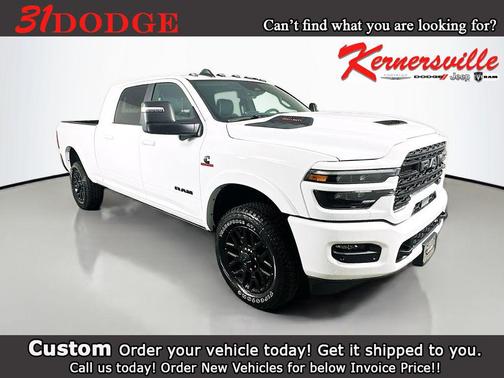 Bright White Clearcoat 2026 RAM 2500 Limited Mega Cab 4x4 6'4' Box