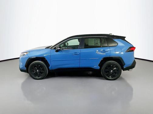 Cavalry Blue/Midnight Black Metallic 2022 Toyota RAV4 Hybrid SE