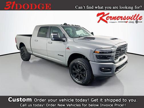 Ceramic Gray Clearcoat 2026 RAM 3500 Laramie Mega Cab 4x4 6'4' Box