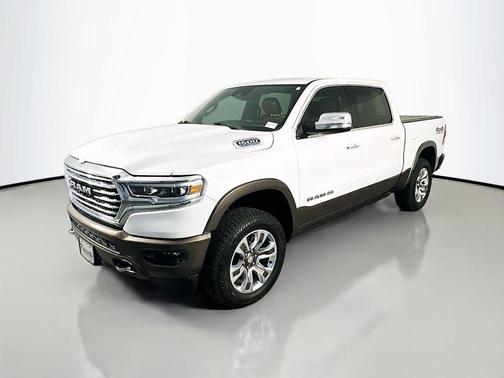 Ivory White Tri-Coat Pearlcoat 2021 RAM 1500 Longhorn