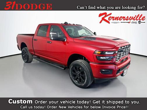 Molten Red Pearlcoat 2026 RAM 2500 Black Express Crew Cab 4x4 6'4' Box