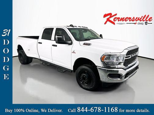 Bright White Clearcoat 2024 RAM 3500 Tradesman Crew Cab 4x4 8' Box
