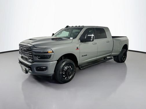 Ceramic Gray Clearcoat 2026 RAM 3500 Laramie Mega Cab 4x4 6'4' Box