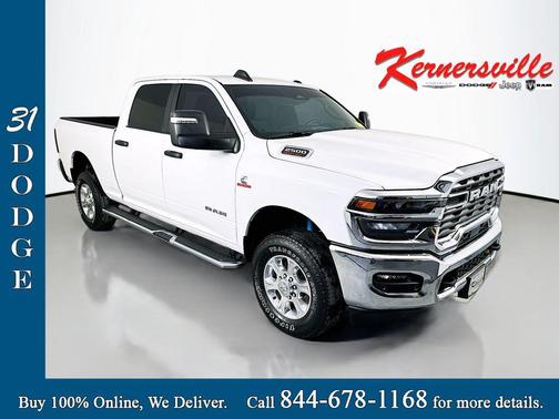 Bright White Clearcoat 2025 RAM 2500 Big Horn Crew Cab 4x4 6'4' Box
