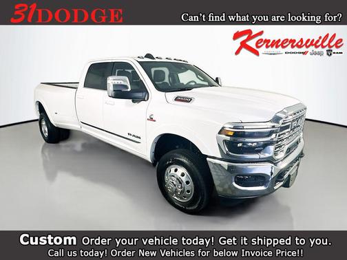 Bright White Clearcoat 2025 RAM 3500 Limited Crew Cab 4x4 8' Box