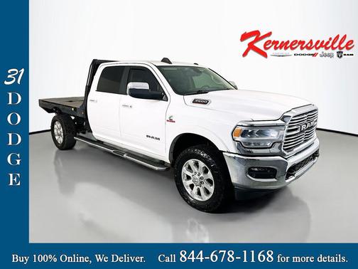 Bright White Clearcoat 2021 RAM 3500 Laramie Crew Cab 4x4 8' Box