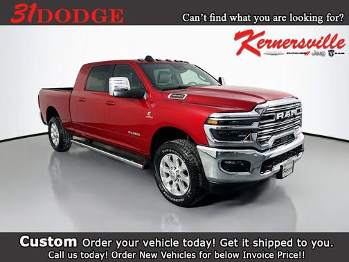 Molten Red Pearlcoat 2026 RAM 3500 Laramie Mega Cab 4x4 6'4' Box