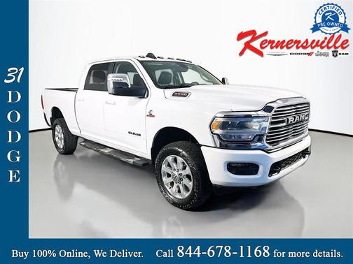 Bright White Clearcoat 2023 RAM 2500 Laramie Crew Cab 4x4 6'4' Box