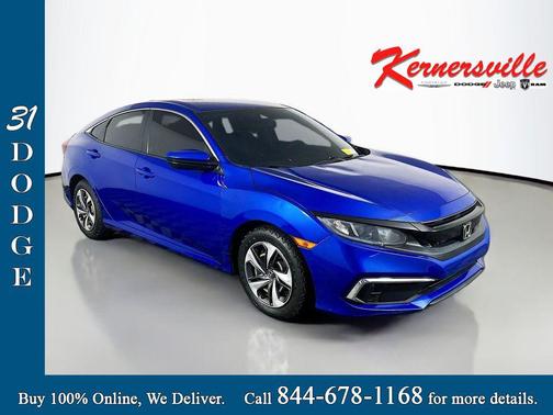 Blue 2020 Honda Civic LX