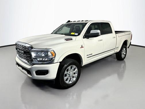 Pearl White 2019 RAM 2500 Limited Crew Cab 4x4 6'4' Box