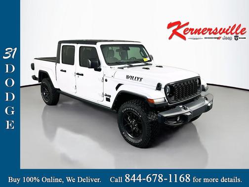 Bright White Clearcoat 2024 Jeep Gladiator Willys