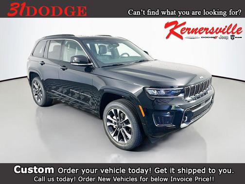 Diamond Black Crystal Pearlcoat 2025 Jeep Grand Cherokee Overland