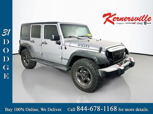 Billet Silver Metallic Clearcoat 2017 Jeep Wrangler Unlimited Willy Wheeler 4x4