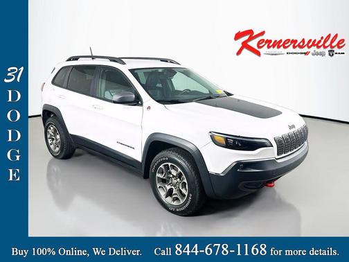 Bright White Clearcoat 2020 Jeep Cherokee Trailhawk