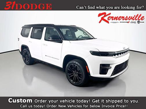 Bright White Clearcoat 2026 Jeep Grand Wagoneer Summit Obsidian 4x4
