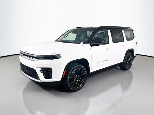 Bright White Clearcoat 2026 Jeep Grand Wagoneer Summit Obsidian 4x4