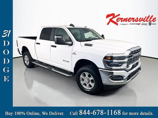 Bright White Clearcoat 2025 RAM 2500 Big Horn Crew Cab 4x4 6'4' Box