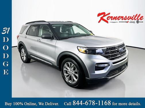 ICONIC SILVER METALLIC 2021 Ford Explorer XLT
