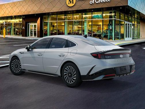 Serenity White 2026 Hyundai SONATA Hybrid Limited