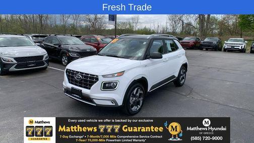 Lunar White 2023 Hyundai VENUE Limited