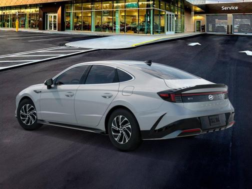 Serenity White 2026 Hyundai SONATA Hybrid Base