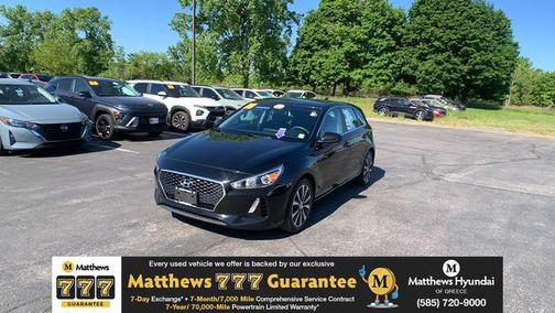 Black Noir Pearl 2018 Hyundai Elantra GT Base
