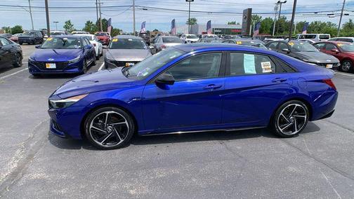 Intense Blue 2023 Hyundai ELANTRA N Line