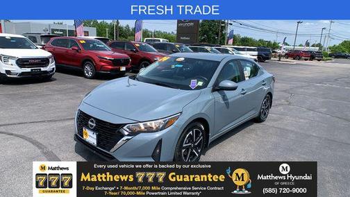 Atlantic Gray Metallic 2024 Nissan Sentra SV
