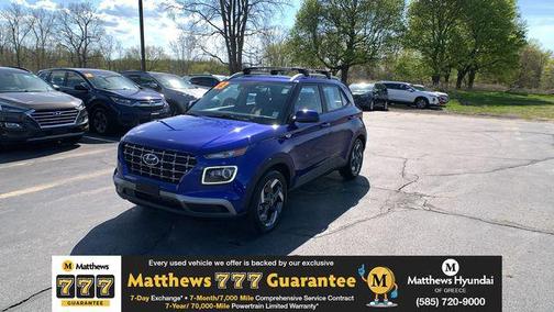 Intense Blue 2023 Hyundai VENUE Limited