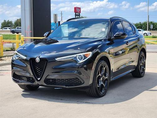 Black Metallic 2022 Alfa Romeo Stelvio Veloce