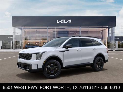 White Pearl 2026 Kia Sorento Hybrid X-LINE SX PRESTIGE