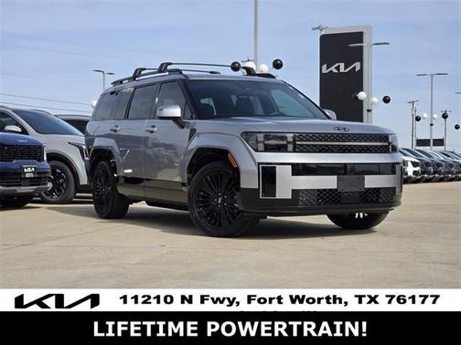 Shimmering Silver Metallic 2025 Hyundai SANTA FE HEV Calligraphy