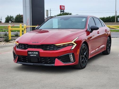 Red 2025 Kia K5 GT-Line