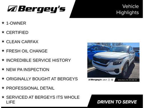 Snow White Pearl 2023 Kia Seltos S