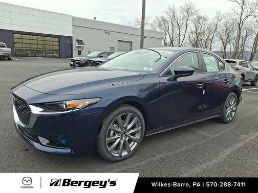 Deep Crystal Blue Mica 2026 Mazda Mazda3 FWD w/Preferred Package