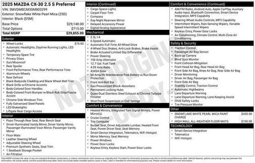 2025 Mazda CX-30 2.5 S Preferred Package