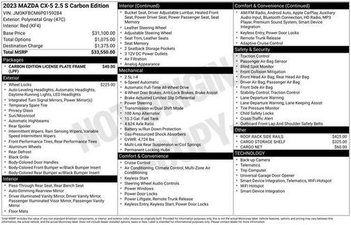 2023 Mazda CX-5 Carbon Edition