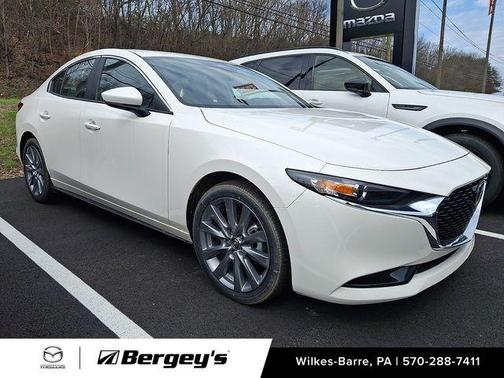 Snowflake White Pearl Mica 2026 Mazda Mazda3 FWD w/Preferred Package