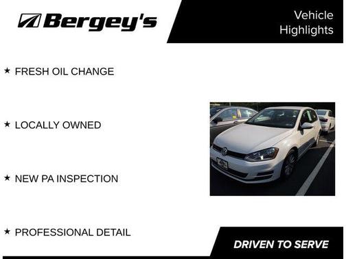 Pure White 2015 Volkswagen Golf Auto TSI S
