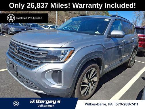 Silver Mist Metallic 2025 Volkswagen Atlas 2.0T SE w/Technology 4MOTION