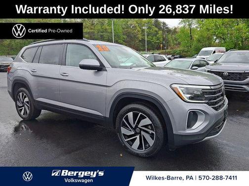 Silver Mist Metallic 2025 Volkswagen Atlas 2.0T SE w/Technology 4MOTION