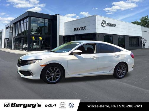 White Orchid Pearl 2019 Honda Civic EX