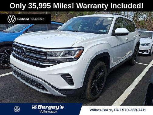 White 2023 Volkswagen Atlas 3.6L SE w/Technology