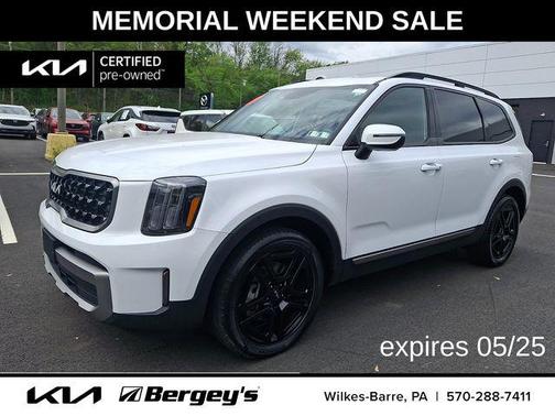 Glacial White Pearl 2023 Kia Telluride EX X-Line