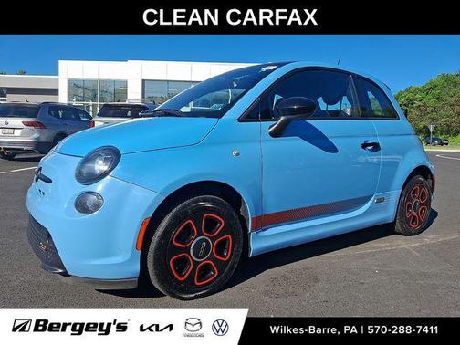 Celeste Blu (Retro Light Blue) 2016 FIAT 500e Battery Electric