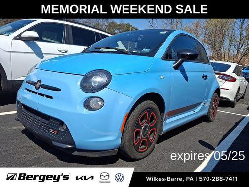 Celeste Blu (Retro Light Blue) 2016 FIAT 500e Battery Electric