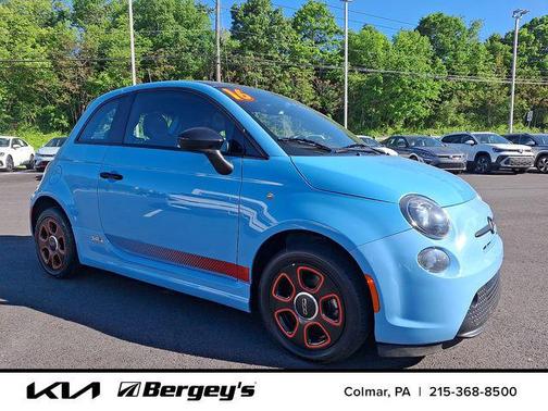 Celeste Blu (Retro Light Blue) 2016 FIAT 500e Battery Electric