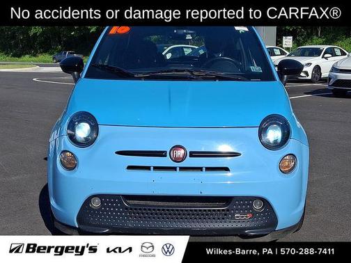 Celeste Blu (Retro Light Blue) 2016 FIAT 500e Battery Electric